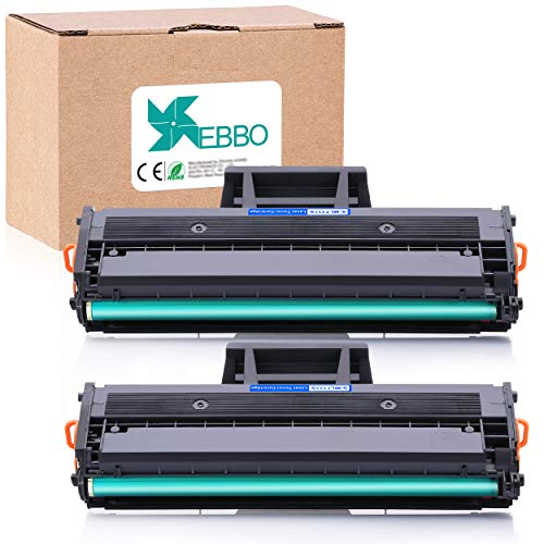 Product Cover EBBO Compatible Toner Cartridges Replacement for Samsung MLT-D111S D111S Compatible with Xpress SL-M2020W SL-M2070W SL-M2070FW SL-M2022W Laser Printer (Black, 2-Pack)