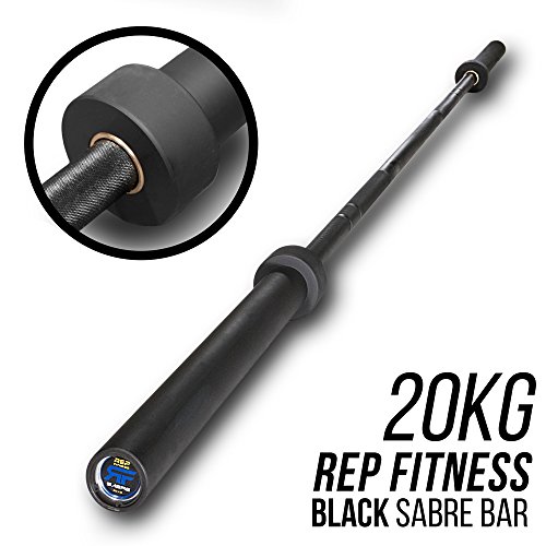 Product Cover Rep Sabre Olympic Bar - 1000 lb Rated - Men's Olympic Barbell - Black Zinc