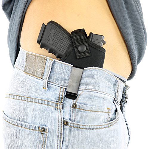 Product Cover ComfortTac Concealed Carry Holster | Carry Inside The Waistband IWB or Outside The Waistband OWB | Size 4 Fits Glock 19 23 25 30 32 38 Springfield XDs XDe and Similar Guns (Right)