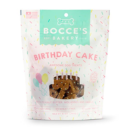 Product Cover Bocce's Bakery Birthday Cake Biscuits Bag Dog Treat, 5 Oz
