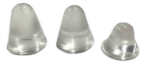 Product Cover Cone Shaped Clear Rubber Bumpers - 16 PC Combo - Made in USA - Tall Rubber Feet Spacers for Electronics, Computer Audio Equipment, Car Truck Bug Deflector, Cutting Boards, Picture Frames, Cabinet Door