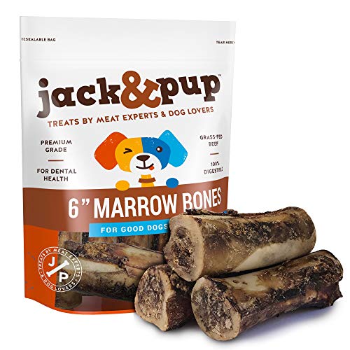 Product Cover Jack&Pup Premium Grade Roasted Beef Marrow Bone Treats (3 Pack) - 6