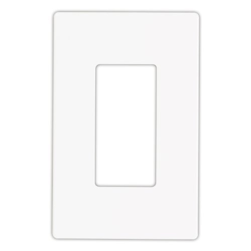 Product Cover Eaton 9521WS-24PK Aspire Thermoplastic 1-Gang Screwless Mid-Size Wall Plate, White Satin (24 per Zack Pack)