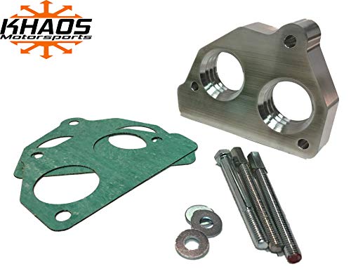 Product Cover Throttle Body Spacer Helix Bore TBI 87-95 Chevy GMC 1500 5.7L 200-540 Khaos Motorsports