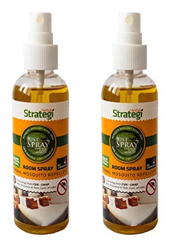 Product Cover Strategi Herbal Justspray Mosquito Repellent Room Spray (2 X 100ml)