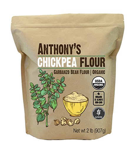 Product Cover Anthony's Organic Chickpea Flour, Garbanzo Bean Flour, 2lbs, Gluten Free, Non GMO