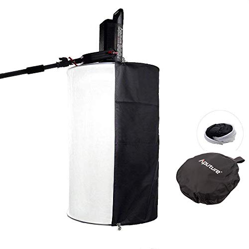 Product Cover Aputure Space Light Softbox for Aputure 120D Mark 2 Aputure 300D Aputure 120D Aputure 120T and Other Bowens Mount LED Lights - with Side Reflector, Carrying Bag and PERGEAR Cloth