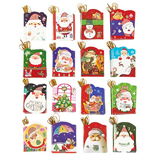 Product Cover 128-Count Christmas Gift Tags - Value Pack - Easy Access Packaging, Assorted Christmas Designs, 2.1 x 2.7 Inches
