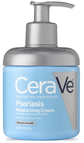 Product Cover CeraVe Moisturizing Cream for Psoriasis Treatment | 8 Ounce | With Salicylic Acid & Urea for Dry Skin Itch Relief | Fragrance Free