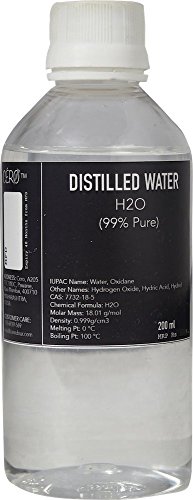 Product Cover CERO DISTILLED WATER 99% Pure [H2O] CAS: 7732-18-5 (200ml)