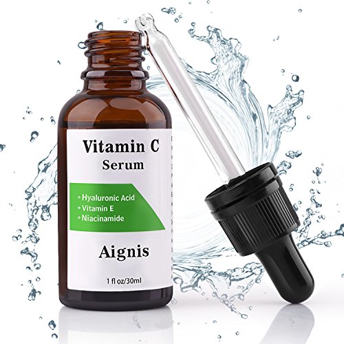 Product Cover Vitamin C Serum, For Face 20% Organic Vit C + E + Hyaluronic Acid，1 fl oz by Aignis