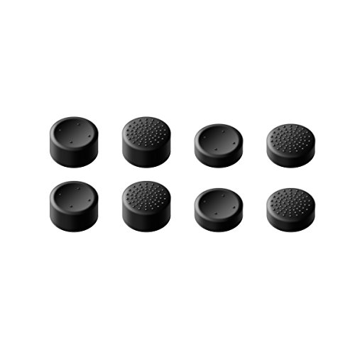 Product Cover GameSir Xbox One Controller Thumb Grips, Analog Stick Grips Covers Skins for Xbox One/Slim Controller, Best Caps for Gaming - Black (8 Pack)