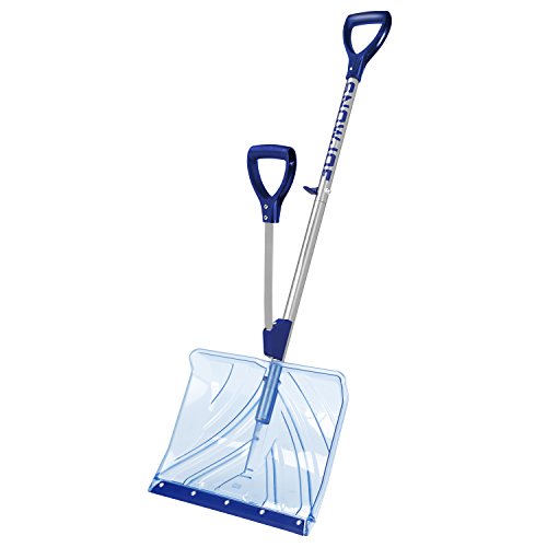 Product Cover Snow Joe Shovelution SJ-SHLV02 18-IN Strain-Reducing Indestructible Shatter Resistant Polycarbonate Snow Shovel w/Spring Assisted Handle