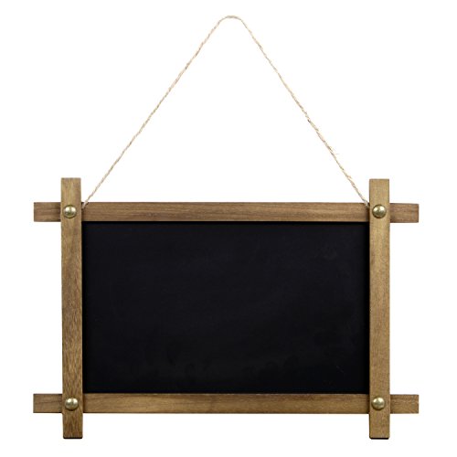 Product Cover Rustic Framed Hanging Chalkboard Sign with Magnetic Chalk Board Surface, Compatible with Liquid Chalk Ink Markers (11 x 15 Inches)