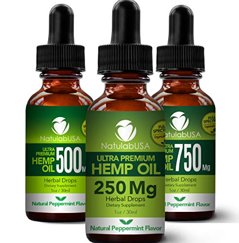 Product Cover Hemp Oil - Fast Results - Relieve Chronic Pain - Ultra Premium Hemp Extract - Pure Hemp Seed Oil - Better Sleep - Healthier Skin - Smoother Hair - 250mg - 1oz- Natural Peppermint Flavor