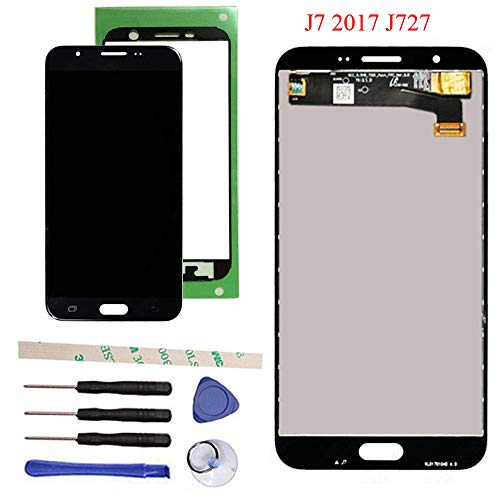 Product Cover Draxlgon Tested LCD Display Touch Screen Digitizer Assembly for Galaxy J7 Prime 2017 J727 J727U SM-J727T SM-J727T1 J727R4 J727V J727P Sky Pro SM-J727A SM-J727VL J7 2017 Perx J727PZKASPR 5.5