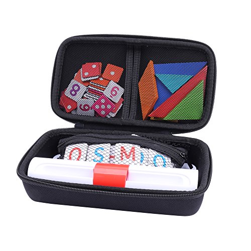 Product Cover Storage Organizer Case for Osmo Genius Kit, fits OSMO Base/Starter/Numbers/Words/Tangram/Coding Awbie Game by Aenllosi (Black)