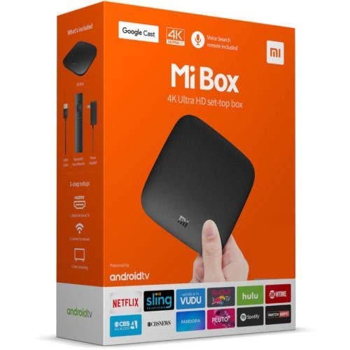 Product Cover Original Xiaomi Mi Box - 4K Ultra HDR TV Streaming Media Player with Voice Search Remote (MDZ-16-AB) International Version