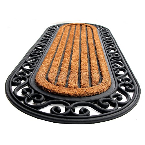 Product Cover Onlymat Rubber Coir Anti-Slip Doormat (Black, Brown)