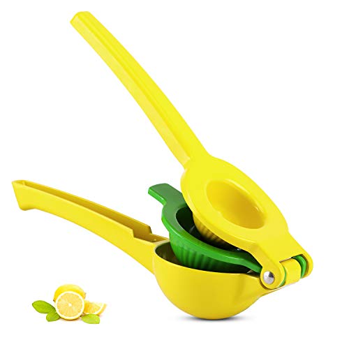 Product Cover OVAWA LS-006 Metal Lemon Lime Squeezer, Manual Citrus Press Juicer, Premium Quality Hand-held 2-in-1, yellow