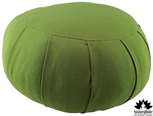 Product Cover Waterglider International Organic Cotton Meditation Cushion by Organic Cotton Stuffing (Green Grass)