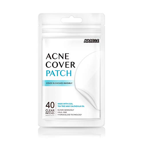 Product Cover Avarelle Acne Absorbing Cover Patch Hydrocolloid, Tea Tree, Calendula Oil, CICA (40 ROUND PATCHES)