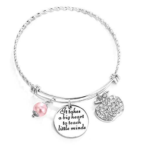 Product Cover ELOI Teacher Appreciation Gift It Takes a Big Heart to Teach Little Minds Bracelet Bangle Thank You Gifts