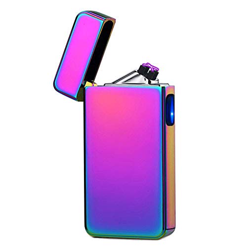 Product Cover lcfun Dual Arc Plasma Lighter USB Rechargeable Arc Lighters Windproof Flameless Electric Lighter Candle Lighter (Magic)