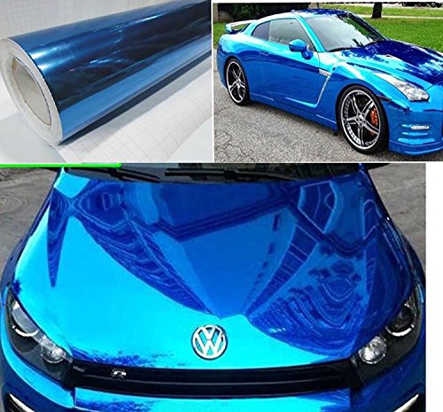 Product Cover DIYAH Gloss Chrome Mirror Vinyl Car Wrap Sticker with Air Release Bubble Free Anti-Wrinkle 12