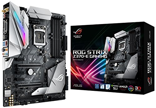 Product Cover ASUS ROG Strix Z370-E Gaming LGA1151 DDR4 DP HDMI DVI M.2 Z370 ATX Motherboard with onboard 802.11ac WiFi and USB 3.1 for 8th Generation Intel Core Processors