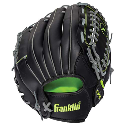 Product Cover Franklin Sports Baseball and Softball Glove - Field Master Midnight - Baseball and Softball Mitt - Adult and Youth Glove - Right Hand Throw - 12