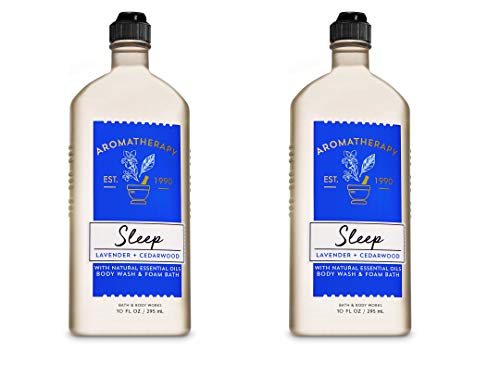 Product Cover Bath and Body Works 2 Pack Aromatherapy Sleep Lavender & Cedarwood Shower Gel 10 Oz.