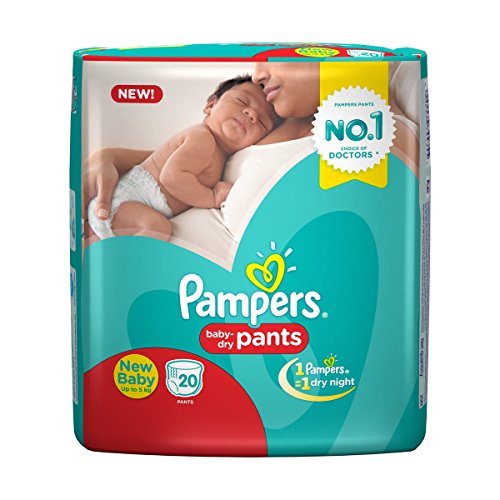 Product Cover Pampers New Born Size Diaper Pants, (20 Count)