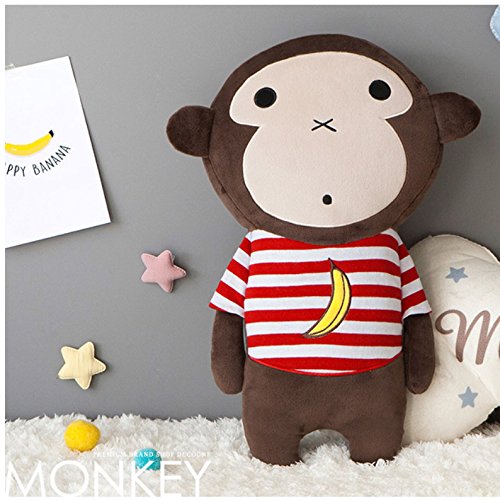 Product Cover Cute Doll Car Seat Strap Belt Toy Cushion Cover for Kids Children, Auto Adjustable Pillow Pad Vehicle Car Safety Belt Toy Protect Shoulder Chest Child (Monkey)