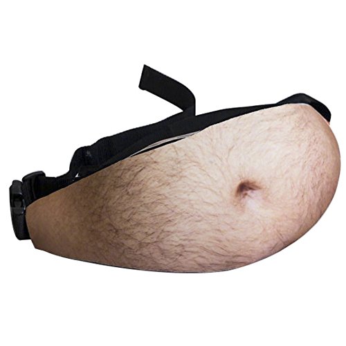 Product Cover Dad Bag Fake Belly Waist Pack Unisex Fanny Pack Waist Stash with Adjustable Belt