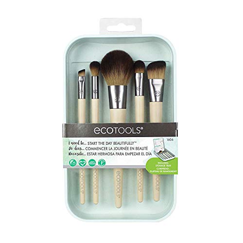 Product Cover EcoTools Start the Day Beautifully Kit Makeup Brush Set for Foundation Eyeshadow Blush