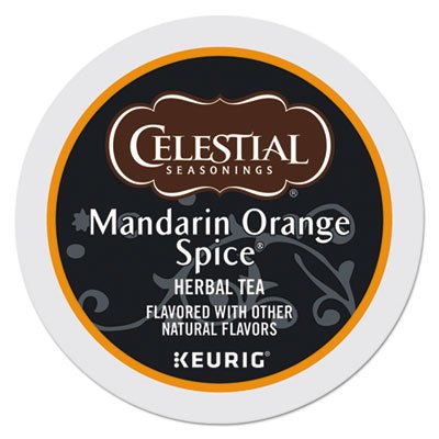 Product Cover Celestial Seasonings Mandarin Orange Tea Single-Serve K-Cups, Box of 24
