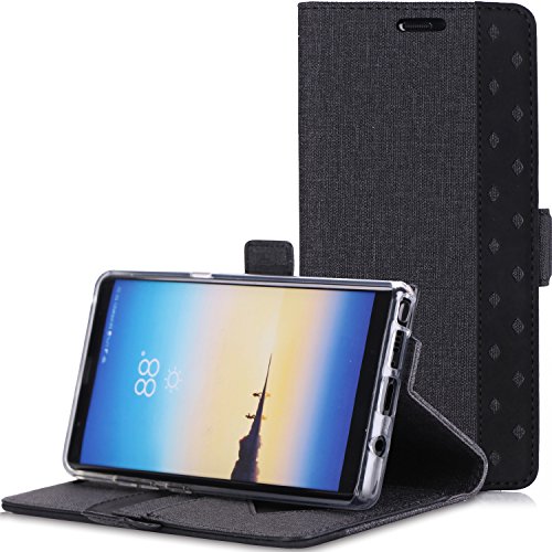 Product Cover ProCase Galaxy Note 8 Wallet Case, Folio Folding Wallet Case Flip Cover Protective Case for Galaxy Note 8 2017 Release, with Card Holder Kickstand -Black