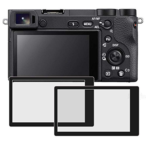 Product Cover PCTC Tempered Glass Screen Protectors Compatible for Sony DSLR Alpha A6400 A6500 A5100 ILCE-6500 ILCE-6500KIT Camera (2 Packs)
