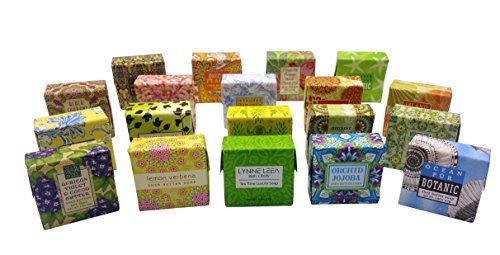 Product Cover Botanical Soap Natural Extracts Sampler Set of 19 1.9 ounce Soap Bars Gift Boxed by Lynne Leea