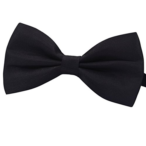 Product Cover Amajiji Formal Dog Bow Ties for Medium & Large Dogs (D115 100% Polyester) (Black)