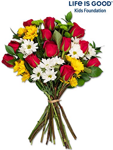 Product Cover Benchmark Bouquets Life is Good Flowers Hot Pink, No Vase (Fresh Cut Flowers)