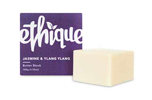 Product Cover Ethique Eco-Friendly Solid Butter Block, Jasmine & Ylang Ylang - Hydrating Solid Body Lotion, Sustainable Natural Lotion Bar, Plastic Free, Vegan, Plant Based, 100% Compostable and Zero Waste, 3.53oz