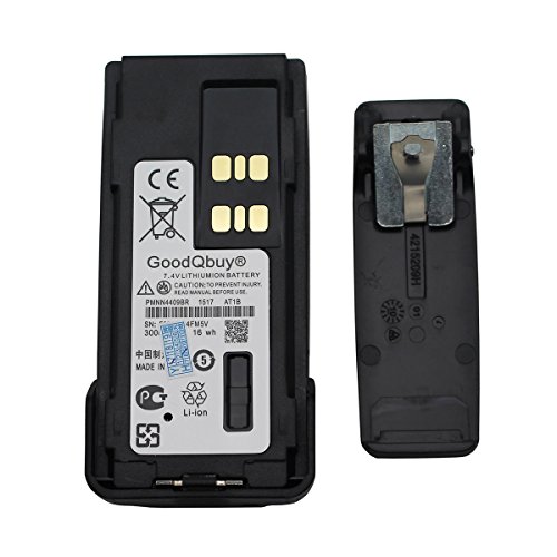 Product Cover GoodQbuy 3000mAh 7.4V Replacement Two-Way Radio PMNN4409 PMNN4409ar PMNN4448 Battery for Motorola XPR3300 XPR3500 XPR7350 XPR7550 Series