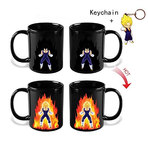 Product Cover Vegeta Dragon Ball Z Changing Coffee Ceramic Cup Mug With Free Keychain