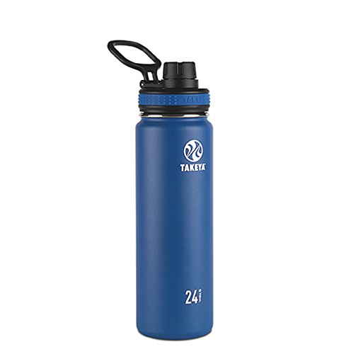 Product Cover Takeya Originals Vacuum-Insulated Stainless-Steel Water Bottle, 24oz, Navy