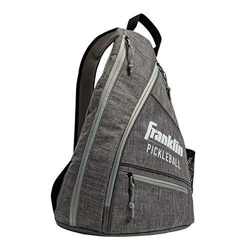 Product Cover Franklin Sports Pickleball Bag - Men's and Women's Pickleball Backpack - Adjustable Sling Bag - Official Bag of U.S Open Pickleball Championships - Gray/Gray