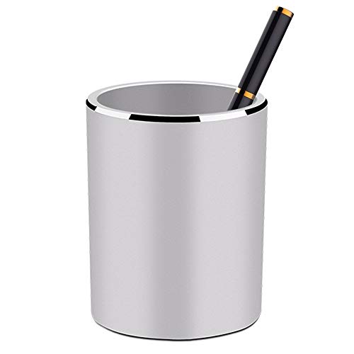 Product Cover YOSCO Aluminum Desk Pencil Holder Multi Purpose Use Pen Cup Stationery Supplies Organizer for Home School Office (Silver)