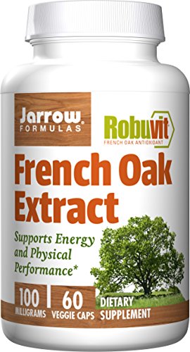 Product Cover Jarrow Formulas French Oak Extract (Robuvit) for Energy and Physical Performance, 100 mg Veggie Caps, 60 Count