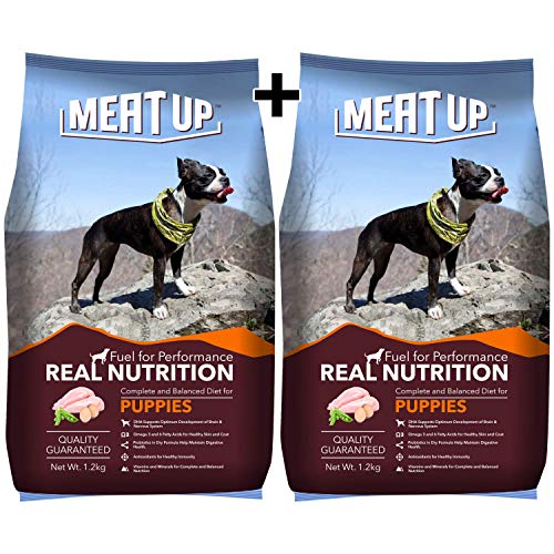 Product Cover Meat Up Puppy Dog Food, 1.2 kg (Buy 1 Get 1 Free)